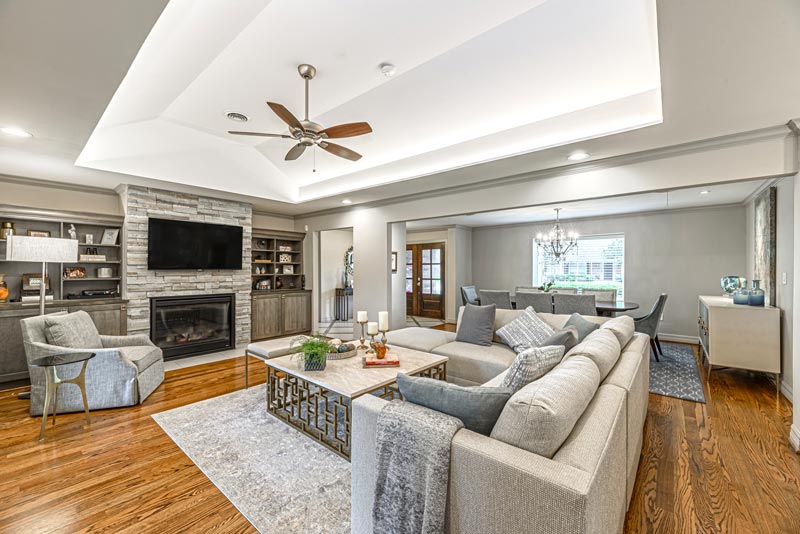 From Flooded to Fabulous- Family Room