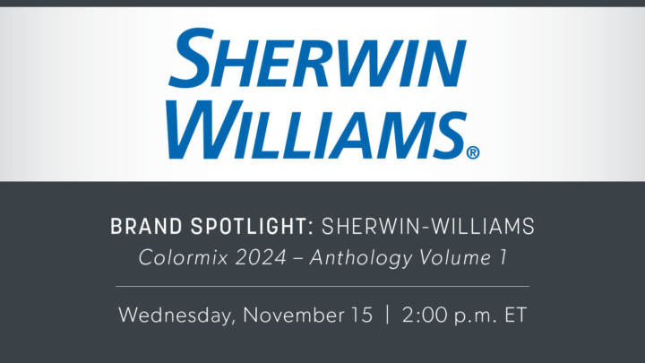 Colormix 2024 – Anthology Volume 1 | Brand Spotlight with Sherwin-Williams